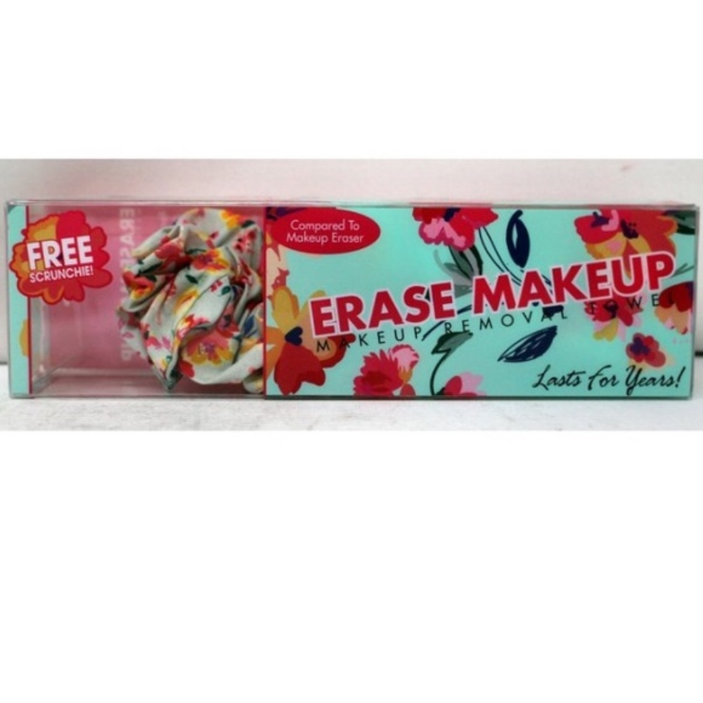 ✌🏼3/$30✌🏼MakeUp Eraser Makeup Removing Towel w/ Floral Scrunchie